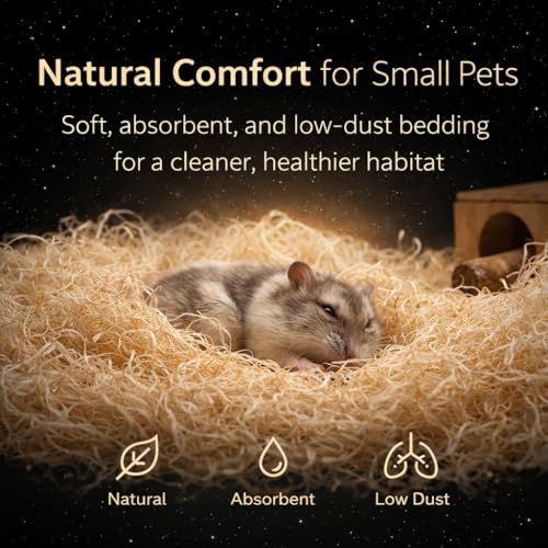 NestNova™ Aspen Excelsior – 2 lb Natural Aspen Wood Fiber | Chicken Nesting Material, Small Pet Bedding, Crafts, Gift Baskets & Natural Fire Starter | USA-Grown, Biodegradable