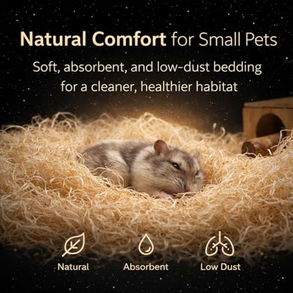 NestNova™ Aspen Excelsior – 2 lb Natural Aspen Wood Fiber | Chicken Nesting Material, Small Pet Bedding, Crafts, Gift Baskets & Natural Fire Starter | USA-Grown, Biodegradable