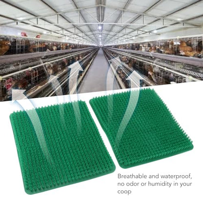 YOUTHINK 6 Pack Washable Nesting Pads, Chicken Nesting Boxes, 12.5 X 11.5 Inch Liners, Reusable Mats, Soft and Proof Water, Cushioned and Breathable, Scratch impervious, Easy to Cut (Green) - color: Green