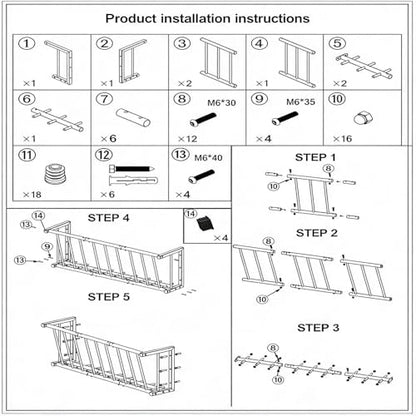 Hay Rack,37.6'' Long Wall Mounted Hay Feeder with 25 Gallon Large Capacity,Detachable Hay Holder for Horse Goats Sheep and Livestock