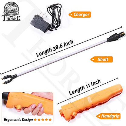 Cattle Prod, Waterproof Cattle Prod Stick with LED Light, Livestock Prod for Modern Livestock Management, X Series - style: 52.0''