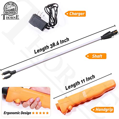 Cattle Prod, Waterproof Cattle Prod Stick with LED Light, Livestock Prod for Modern Livestock Management, X Series - style: 52.0''