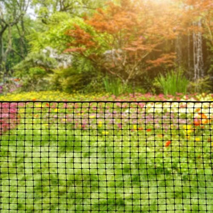 Houseables Plastic Fence, Plastic Mesh Fence, Mesh Fencing, Deer Netting, Cat Netting, Temporary, Balcony, Pets, Garden, Chicken, Poultry, Dogs, Construction, Yard, Protection, Black, 4 x 50 Feet Roll - color: Black