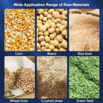 Animal Feed Pelletizer,Animal Pellet Feed Mill Grinder Maker Machine, Pellet Fodder Press for Farm Chicken Cow, for Farms and Feed Mills (2.5mm) - size: 2.5mm