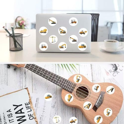 1000 Pcs Truck Stickers Bulk.Car Stickers for Boys Girls Mens.2 Roll 1 Inch Construction Pack Sticker Water Bottles Phone Case Laptop Book - color: Truck Car