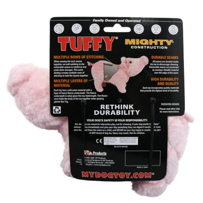 MIGHTY Tuffy 2 Pack Piglet Ultra Durable Plush Dog Toy | Multiple Layers & Reinforced Seams , Washable and Floats , Mighty® Construction - color: 2PK Large Pink Piglet
