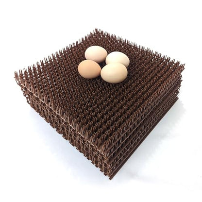 Hen's Choice™ - Chicken Nesting Box Pads x6 | Washable Plastic Nesting Box Liner | Chicken Bedding for Coop - size: 12" x 12" (x6 std)