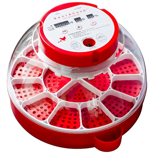 RentACoop 16-Egg Smart Incubator – App Controlled, Auto-Turn, Built in Candling Light Perfect for Chickens, Ducks, and Quail!