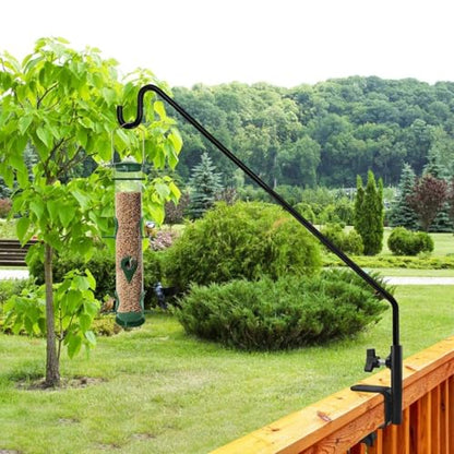MIXXIDEA Heavy Duty Extensible Deck Hook - Adjustable for Hanging Bird Feeders, Plants, Wind Chimes, Lanterns - size: 43in Long Deck Hook-1 Pack