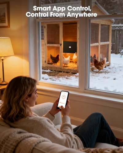 Smart Brooder Heater for Chicks,120 Watts Radiant Heat Flat Panel Heaters for Winter