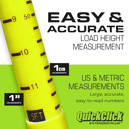 QuickClick Extended Plus™ Load Height Measuring Stick – Measures Up to 20 Feet – Measure Your Load Before You Hit The Road™ - size: Extended Plus - Measures Up To 20'