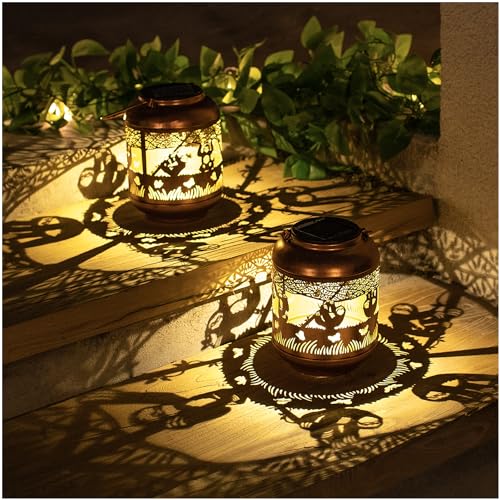 Sloth Solar Lanterns Outdoor Waterproof,Hanging Solar Lights Sloth Gifts for Women Men Metal LED Decorative Light for Yard,Patio,Lawn,Tabletop,Pathway,Landscape,Garden Decor - style: Sloth