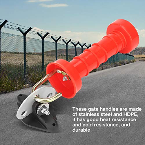 KIMISS 10pcs Insulated Spring Gate Handles with 10 Pcs Insulators for Electric Fence 10pcs Insulated Spring, KIMISStq71gi2af0