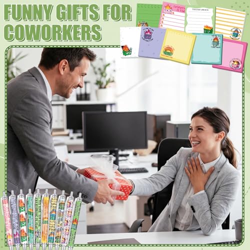 18 Pcs Dumpster Fire Desk Accessories, 9 Pads Cute Sticky Notes, 9 Kawaii Pens, 3 x 3 Inches Notepads Memo Pad for Office Supplies Meeting Students School Decor Teacher Gifts - style: Dumpster Fire
