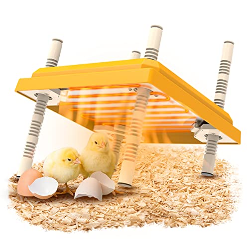 Chick Brooder, Chick Brooder Heating Plate, Chick Incubator Heating Lamp, Height Adjustable, Suitable for 15 Chicks.