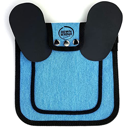 DOWN UNDER OUTDOORS Medium-Large Chicken Saddle with Adjustable Straps, Chicken Apron, Poultry Saver, Pet Supplies, Including Shoulder Cover (Blue) - color: Blue