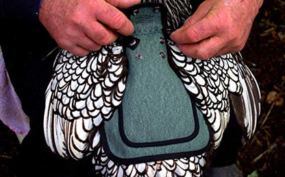 DOWN UNDER OUTDOORS Medium-Large Chicken Saddle with Adjustable Straps, Chicken Apron, Poultry Saver, Pet Supplies, Including Shoulder Cover (Green) - color: Green
