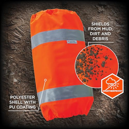 Ergodyne GloWear 8008 High Visibility Reflective Leg Gaiters, Orange,2 - color: Orange
