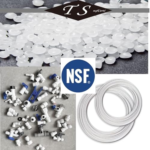 NSF 3/8" inch Water Line Tubing and Push to Connect Fittings for Reverse Osmosis Water Filter RO fittings (Feed water adapter Kits), 11 pcs connetors+30 feet 3/8" O.D. (9.5mm) water tubing. - style: 3/8"(13pcs+30feet)