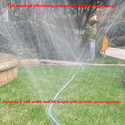 Watoo 2026 Sprinkler Hose & Soaker Hose for Yard - 25 FT Reinforced Flat Garden Hose with Holes, Heavy Duty No-Kink Lawn Irrigation Hose (Includes Stakes, High Pressure Spray) - size: 25FT