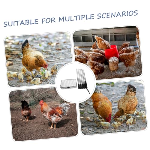 DOITOOL Scooper for Waste Long Metal Poultry with Large Detachable Handle and 66.8" Removal Manure Cleaning in Animal Agricultural and Livestock Stall Supplies