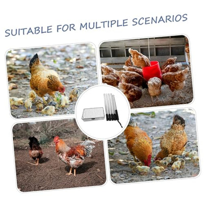 DOITOOL Scooper for Waste Long Metal Poultry with Large Detachable Handle and 66.8" Removal Manure Cleaning in Animal Agricultural and Livestock Stall Supplies