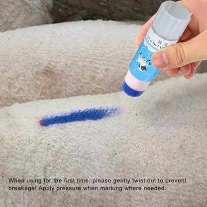 Livestock Marker Crayon, Pig, Cow, Sheep Marker, 10pcs, Blue