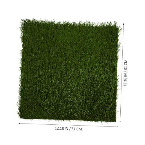 BESPORTBLE 3Pcs Chicken Nesting Pads Reusable Fake Grass Mats for Coop Pads for Hens Washable Nest Box Liners for Comfortable Egg Laying