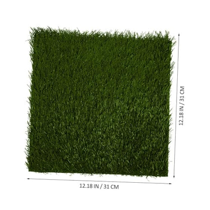 BESPORTBLE 3Pcs Chicken Nesting Pads Reusable Fake Grass Mats for Coop Pads for Hens Washable Nest Box Liners for Comfortable Egg Laying