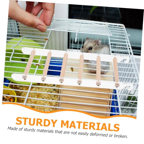 Bird Ladder for Parrots and Small Birds Climbing Perch Efficient Space Utilization Encourages Activity and Exercise Birdcages and Design for Hamsters Cockatiels and Budgerigars