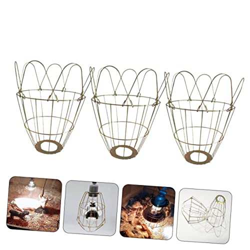 GALPADA 3Pcs Waterproof Heat-Resistant Bulb Cages for Livestock Sturdy Lamp Covers Scald Mesh for Small Animals and Reptiles Heating Light Supply