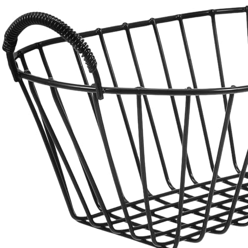 HEMOTON Iron Wire Fruit Basket Storage Basket for Pantry Metal Fruit Holder Kitchen Accessory