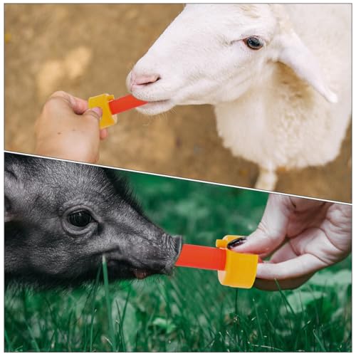 YARNOW 5pcs Bottle Nipples Replacement for Calf Lamb Goat Piglet Easy to Carry Outdoor Feeding