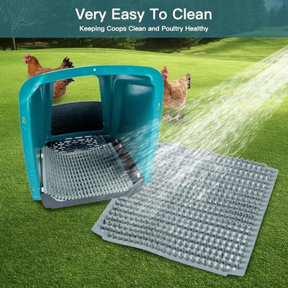 Yeeoy 8 Pack Chicken Nesting Boxes Laying Box with Swing Perch Roll Out Nesting Boxes for Hens Ducks Chickens Laying Egg Chicken Coop Nest Box Home & Farm Using