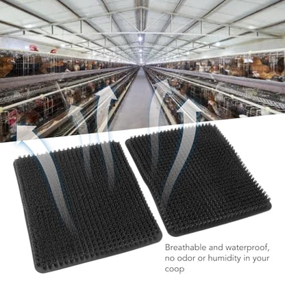 YOUTHINK 6 Pack Washable Nesting Pads, Chicken Nesting Boxes, 12.5 X 11.5 Inch Liners, Reusable Mats, Soft and Proof Water, Cushioned and Breathable, Scratch impervious, Easy to Cut (Black) - color: Black