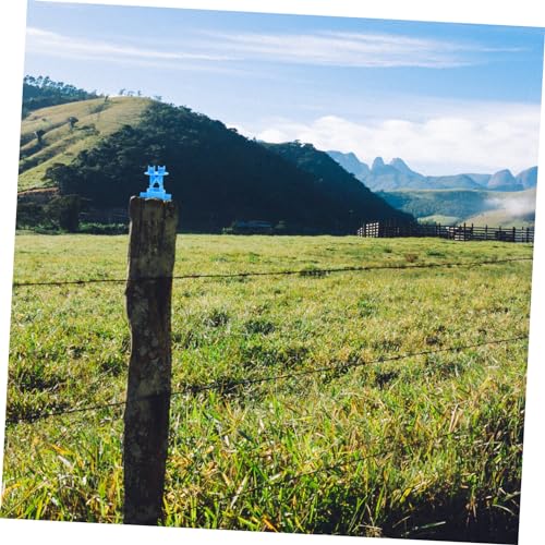 Toyvian 50pcs Electric Fence Wire Holding Insulators Material High Strength and Rainproof for Livestock Accessories Usage