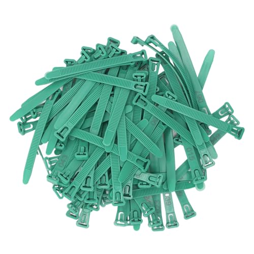 Tissting 1-100 Numbered Poultry Leg Bands, Reusable Chicken ID Rings for Ducks Chicks Geese Pigeons Easy Identification Tracking Management (Green) - color: Green