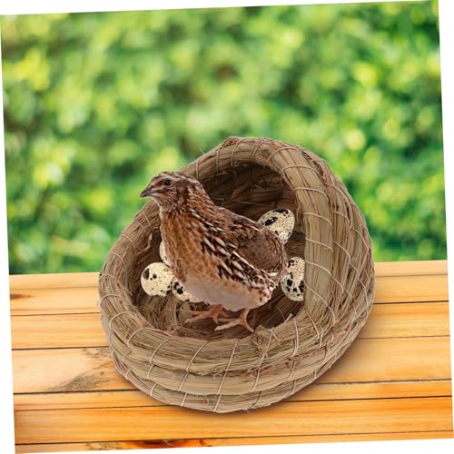 2pcs Straw Woven Chicken Nesting Boxes Pad for Laying Hens Coop House Private Sleeping Bed for Chicks