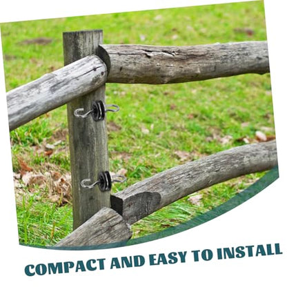 4pcs Electric Fence Gate Handle Kit Screw-in Insulators for Posts Essential Farm Fence Installation Accessories for Garden and Ranch Fencing
