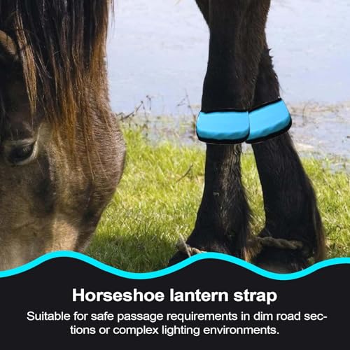 Reflective Leg Wraps - Soft Padded Band Edges, Long-Range LED Visibility Enhancement, Quick-Lock Strap Stability, Moisture-Resistant Outdoor Utility | Stable Path Safety in Low-Light Grazing Sessions