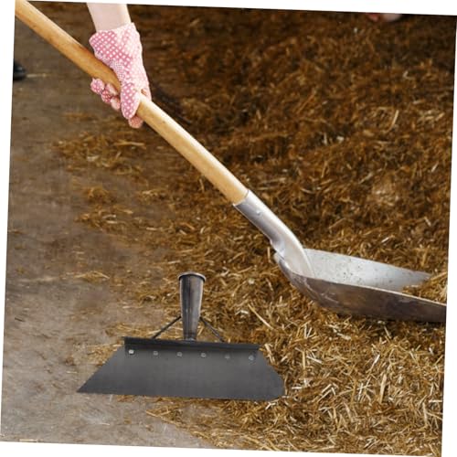 GALPADA Heavy Duty Manganese Steel Farm Scraper Shovel 32cm for Livestock Manure Cleaning, Multipurpose Pig and Chicken Manure Removal Tool for Barn and Pasture Maintenance