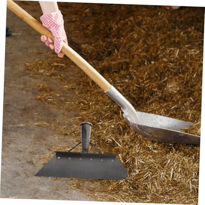 GALPADA Heavy Duty Manganese Steel Farm Scraper Shovel 32cm for Livestock Manure Cleaning, Multipurpose Pig and Chicken Manure Removal Tool for Barn and Pasture Maintenance