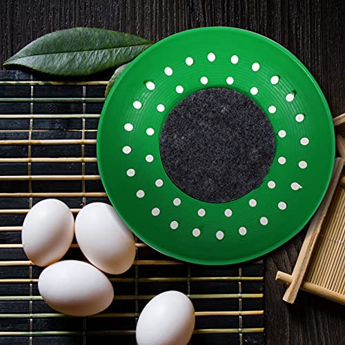 SHINEOFI Pigeon Nest Equipment 4-Pack Plastic Breeding Bowls with Non-Slip Mats for Pigeon Coop Bird Breeding House Suitable for Small Birds and Quails 8.86X8.86X1.97 Inches