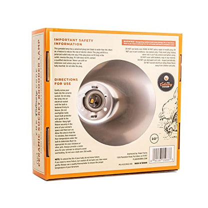 Fluker's Culinary Coop Brooder Lamp for Chicken Coop or Outdoor Animals, 10-Inch