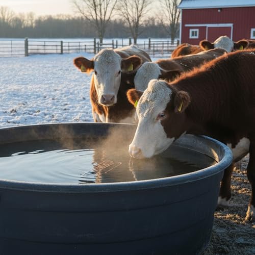 Farm Innovators DPH-15 Outdoor Water Tank Heaters Livestock Stock Tank Drain Plug Water De-Icer Compatible with Rubbermaid Tanks - size: Single