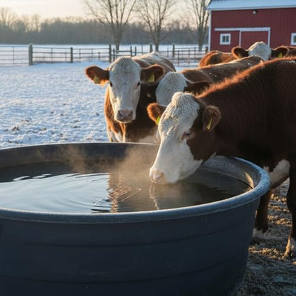 Farm Innovators DPH-15 Outdoor Water Tank Heaters Livestock Stock Tank Drain Plug Water De-Icer Compatible with Rubbermaid Tanks - size: Single