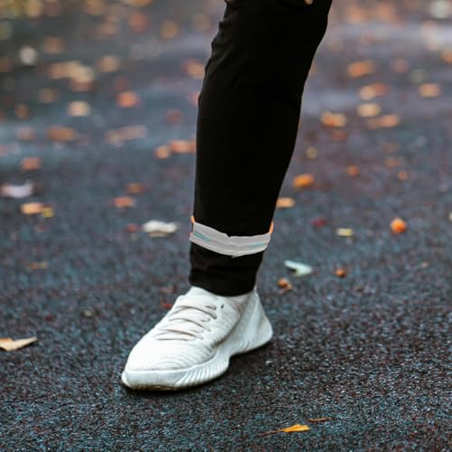 2pcs Reflective Adjustable Leg Straps for Running and Cycling Elastic Ankle Cuffs for Outdoor Activities Practical Trouser Leg Belts for Safety and Comfort