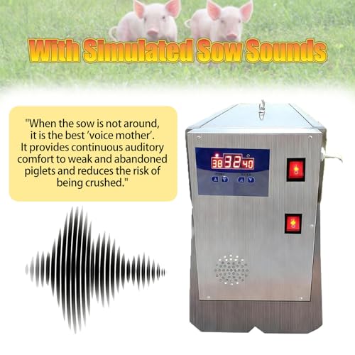 Constant Temperature Piglet Milk Feeding Machine, Pig Nursing Feeder with Sound Source Hole & 10/14 Nipples, Stainless Steel Farm Breeding Equipment for Newborn Piglets 14Heads - color: 14heads