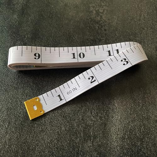 Soft Tape Measure Double Scale Measuring Tape Body Sewing Flexible Tailor Craft Vinyl Ruler for Weight Loss Medical Body Measurement, Has Centimetre Scale on Reverse Side (2pcs White-60 inch) - color: 2pcs White-60 inch