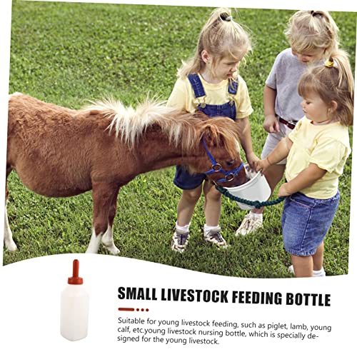 Calf Milk Feeding Bottle for Livestock 2L Thick Vertical Nursing Bottle Sturdy for Newborn Calves and Livestock Feeding